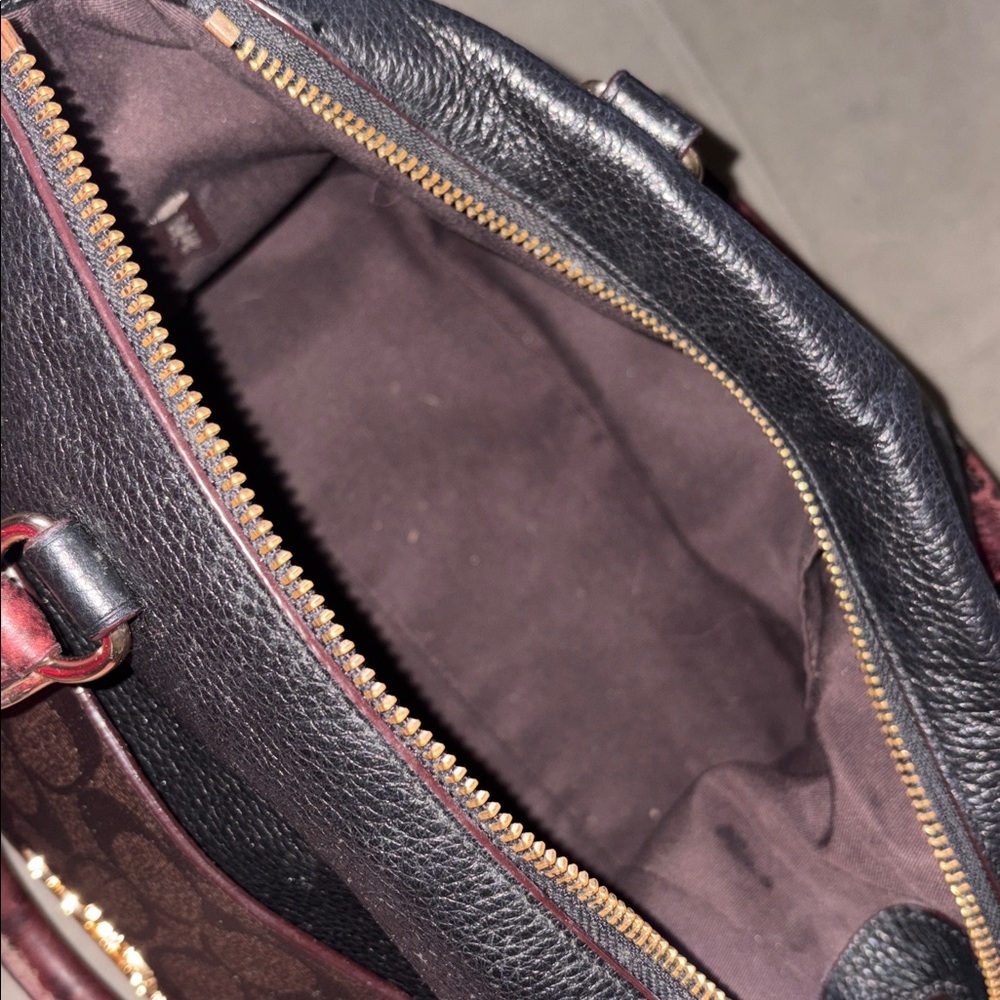 Black Brown Python Coach Bag - image 11